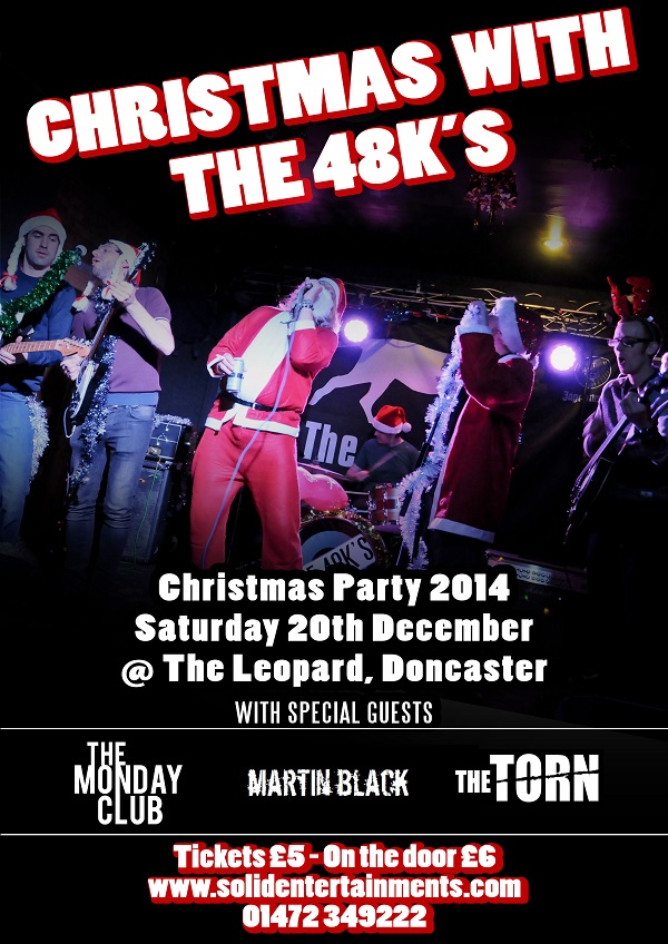 48ks Christmas Party The Leopard in Doncaster Pub Kitchen Live